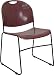 HERCULES Series 880 lb. Capacity High Density, Ultra Compact Stack Chair Burgundy/Black Frame