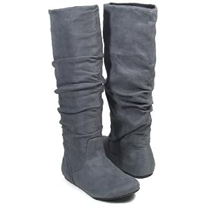 Women Slouch Micro Suede Boots 