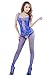 Amour - Women's Industrial Net Crotchless Bodystocking (01:Blue)