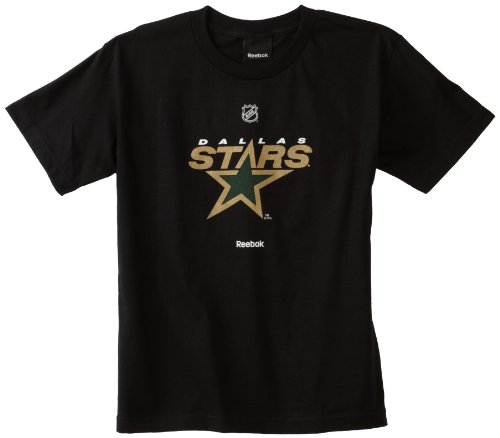NHL Youth Dallas Stars Primary Logo S/S Tee - R8P3Kmkii (Black, Medium)
