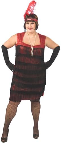 Flapper Costume Plus Size 1920's Dress Dancer Womens Theatrical Costume
