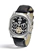PERIGAUM BIG DATE AUTOMATIC MEN'S PARSIFAL SS W/BLACK DIAL AND OPEN HEART