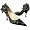 Quai D'Orsay Snap Flower-Trim Black Italian Leather Pump Shoes 4.5 US | 2 UK | 35 EU