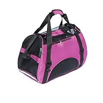 ALEKO LPC04MP Spacious Traveler Pet Comfort Carrier Tote Bag Portable Pet Home, Pink
