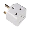 EAGLE 2 Way Block Socket Splitter 13A Mains Adaptor