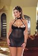 Plus Size Stretch Satin Lycra Net sleepwear babydoll