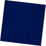 Amscan 50 Count 2-Ply Luncheon Napkins, Navy Blue