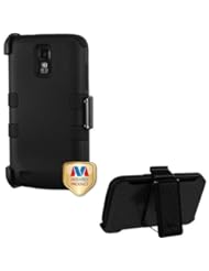 Wireless: SAMSUNG GALAXY S2 HERCULES T-MOBILE BLACK TUFF COVER BELT CLIP HOLSTER CASE + FREE SCREEN PROTECTOR from [ACCESSORY ARENA] - VALOR