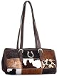 American West Lucky Cowgirl Western Hair-on Cowhide Leather Roll Purse