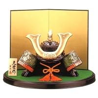 金彩出世兜（大）<br />（陶器/五月人形）