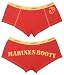 Women's Red Marines Booty Shorts - Small
