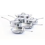 Mauviel M'cook 5210.10 10-Piece Set with Cast Stainless Steel Handle Mauviel M'cook 5210.10 10-Piece Set with Cast Stainless Steel Handle