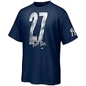 Nike New York Yankees Navy Blue 2009 World Series Champions Pinstriped 27 'Nuff Said T-shirt