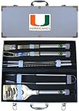 NCAA Miami Hurricanes 8pc. BBQ Set w/Case