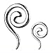 Body Accentz Plugs Earrings Rings 316L Surgical Steel Swirl Twist Tapers - Sold as a Pair 4G