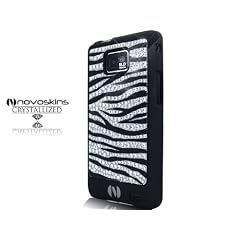 Samsung Galaxy S 2 II i9100 Novoskins Crystal Zebra Black (Schwarz) Luxe Hard Case