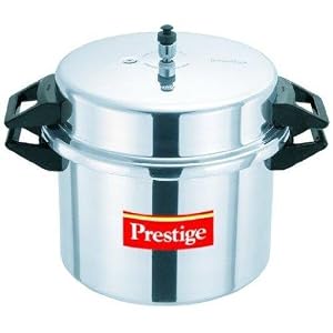 Prestige aluminum pressure cooker, 20 liters.