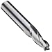 Niagara Cutter TCA330 Carbide End Mill, Uncoated (Bright), 3 Flutes, 4 Degree Taper End, 1" Cutting Length, 3/32" Cutting Diameter