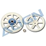 Main & Tail Drive Gear Set w/One Way Bearing,White