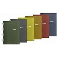 Mead Recycled 2-Subject Notebook, College Ruled, 9.5 x 6 Inches, 120 Sheets, Assorted Colors, 1 Notebook (06674)