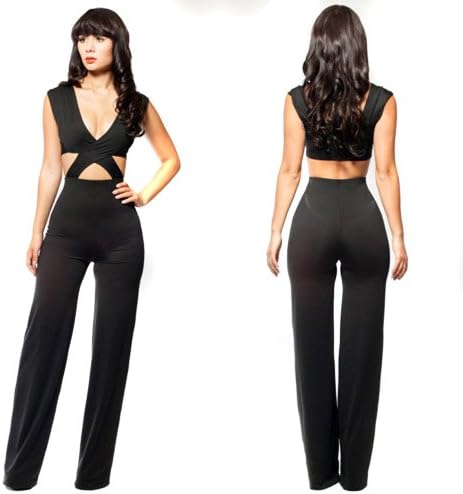 CYT Prime Design(TM) Women's Sexy Slim Bandage Dress Jumpsuit Black Free Gift