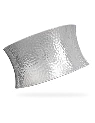 Concave Hammered Cuff Bracelet