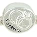 Petite Forever Wedding Rings 925 Sterling Silver Bead fits European Charm Bracelet