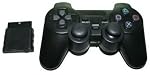 KABELLOSER CONTROLLER FÜR PS2 2.4 GHz schwarz wireless 