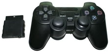 KABELLOSER CONTROLLER FÜR PS2 2.4 GHz schwarz wireless