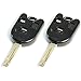 STAUBER Best Lexus Key Shell Replacement - HYQ1512V, HYQ12BBT - NO Locksmith Required Using Your Old Key and chip! - 2 Pack (Black)