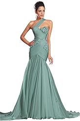 Chiffon Floor Length Mermaid Evening Dress/Mother-of-the-Bride Dress/Prom Dress 