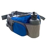 Trespass VASP Hiking Hip Waist Pack Bum Bag with Hydration Bottle 5 Litre Blue