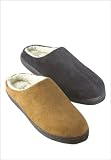 Microsuede-Lined Clog Slippers