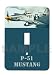 P-51 Mustang - Glow in the Dark Light Switch Plate