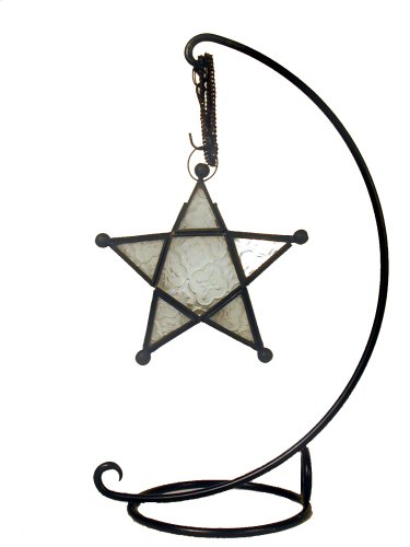 Moroccan Star Lantern 7 - White