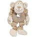 Simply Fido Organic Plush Ring Pet Toy, Oscar Monkey