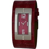 Henley Ladies Patent Croc Effect Magenta Strap Watch