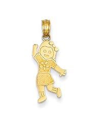 14K Girl Pendant