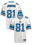 Detroit Lions Calvin Johnson Replica NFL Equipment Youth White Jersey, Size= X-Large