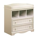 Pure White Country Style Changing Table