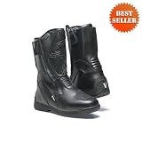 Vega Touring Womens Motorcycle Boots (Size 10, Black)