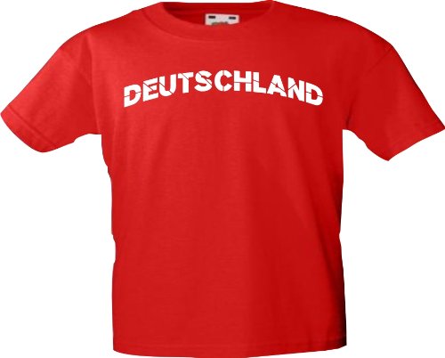 Kinder-Shirt EM 2012 DEUTSCHLAND mit Ihren Wunschname und Ihrer Wunschnummer bedruckt Größe 104-175