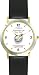 Habit 1 - A Conscience is a Compass (English Text) - DELUXE TWO-TONE WATCH from THE 7 HABITS - WATCH COLLECTION BY WATCHBUDDY&reg; - Arabic Numbers - Black Leather Strap-Size-Large ( Men's Size or Jumbo Women's Size )