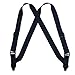 CTM Men's Elastic Side Plastic Clip TSA Compliant Airport Suspenders