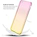 iPhone 6s Case,CLONG iPhone 6 6s Cover Colorful Clear Shell Slim Case Translucent Impact Resistant Flexible TPU Soft Bumper Case Protective Shell for Apple iPhone 6/6S 4.7 inch(Pink&Yellow)