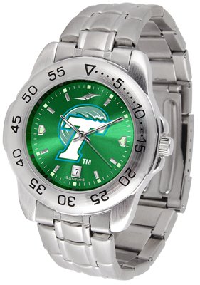 Tulane Sport Anonized Men's Steel Band Watch