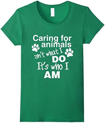 Women's Caring for animals - Vet Tech is Who I Am T-shirt XL Kelly Green