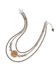 15.5" Graduated Triple Strand Cultured Freshwater Pearl Necklace