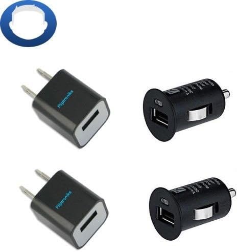 Fliptroniks 2x Car + Wall Chargers for Samsung Galaxy Note 4