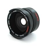 Zykkor 0.42x 37mm Titanium Super Wide Angle Fisheye Lens with Macro - Black ....